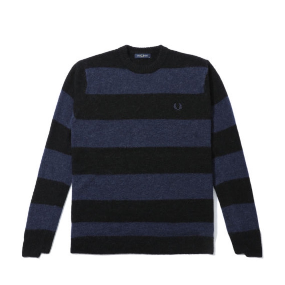 FRED PERRY Bold Stripe Alpaca Blend Sweater